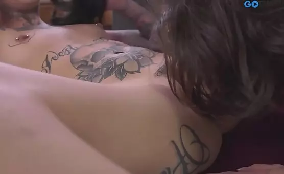 Inked Lesbian Lovers Pleasure Each Other